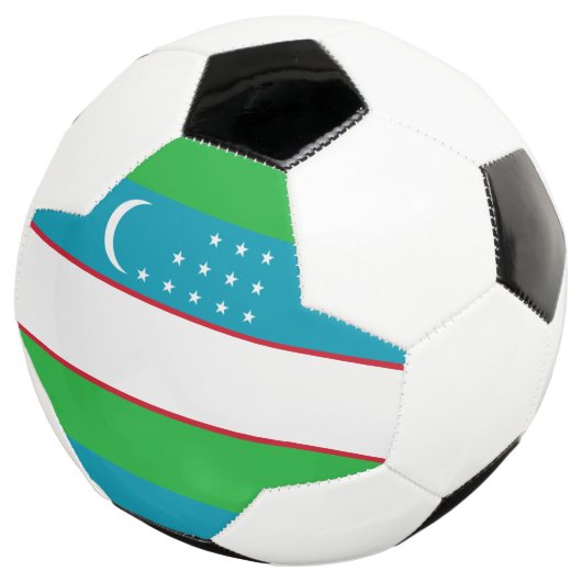 oezbeekse vlag voetbal (Drie kwart)