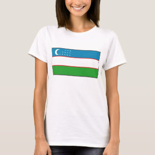 Oezbeekse vlag x kaart T-Shirt