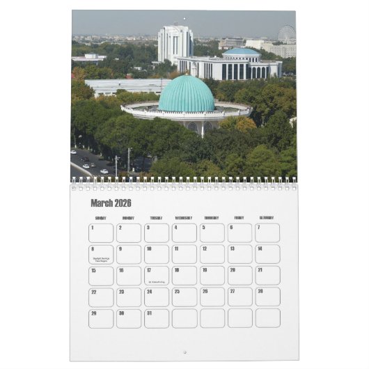 Oezbekistan Agenda Kalender (Mar 2026)