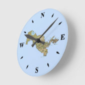 Oezbekistan - Kaart klok (Hoek)