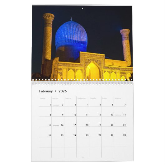 Oezbekistan Kalender (Feb 2026)