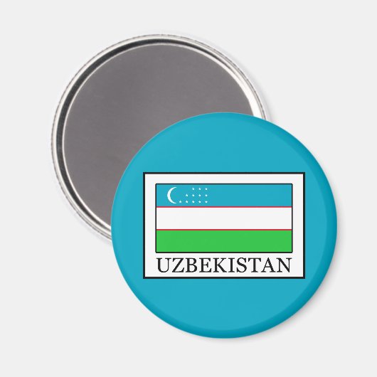 Oezbekistan Magneet (Voorkant / Achterkant)