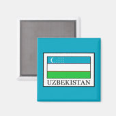 Oezbekistan Magneet (Voorkant / Achterkant)