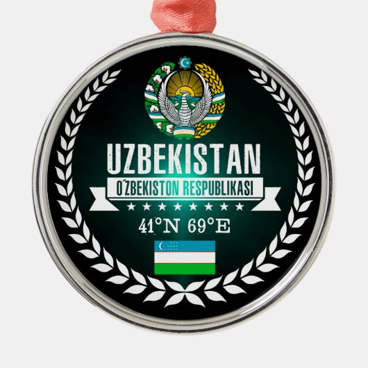 Oezbekistan Metalen Ornament (Voorkant)