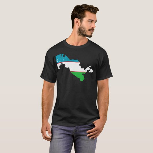 Oezbekistan Nation T-Shirt (Voorkant volledig)