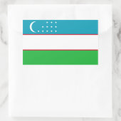 Oezbekistan/Oezbeekse/Oezbeekse vlag Rechthoekige Sticker (Tas)