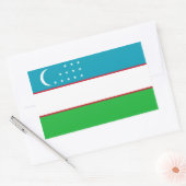 Oezbekistan/Oezbeekse/Oezbeekse vlag Rechthoekige Sticker (Envelop)