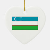 Oezbekistan - Oezbeekse vlag Keramisch Ornament (Achterkant)