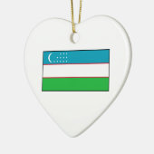 Oezbekistan - Oezbeekse vlag Keramisch Ornament (Links)