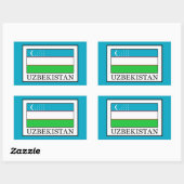 Oezbekistan Rechthoekige Sticker (Vel)