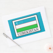 Oezbekistan Rechthoekige Sticker (Envelop)