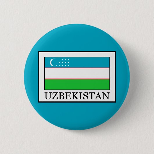 Oezbekistan Ronde Button 5,7 Cm (Voorkant)