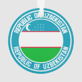 Oezbekistan - Ronde Embleem Ornament (achterkant)