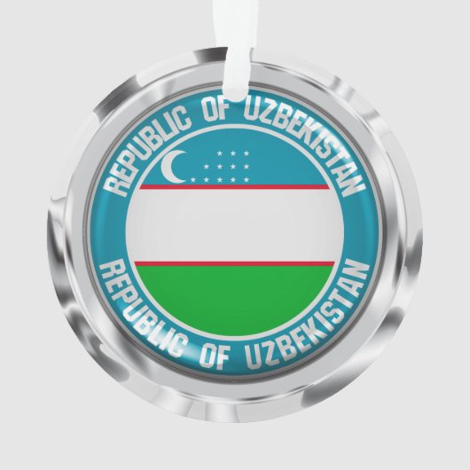 Oezbekistan - Ronde Embleem Ornament (achterkant)