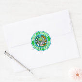 Oezbekistan - Ronde Embleem Sticker (Envelop)