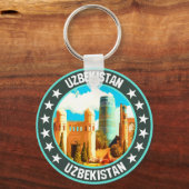 Oezbekistan Sleutelhanger (Voorkant)