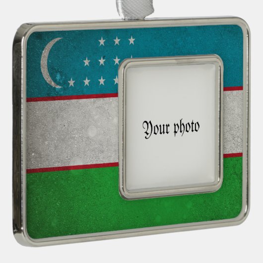 Oezbekistan Verzilverd Omlijst Ornament (Rechts)