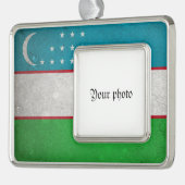 Oezbekistan Verzilverd Omlijst Ornament (Links)