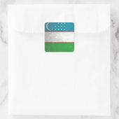 Oezbekistan Vierkante Sticker (Tas)