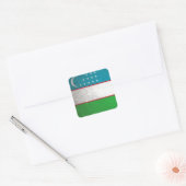 Oezbekistan Vierkante Sticker (Envelop)