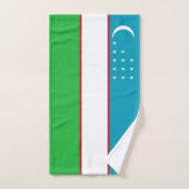 Oezbekistan vlag bad handdoek (Handdoek)
