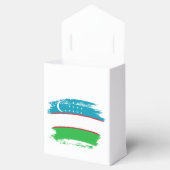 Oezbekistan vlag bedankdoosjes (Geopend)