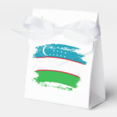 Oezbekistan vlag bedankdoosjes (Voorkant Zijde)