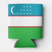 Oezbekistan vlag blikjeskoeler (Voorkant)