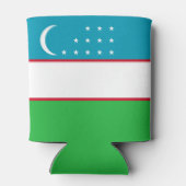 Oezbekistan vlag blikjeskoeler (Achterkant)