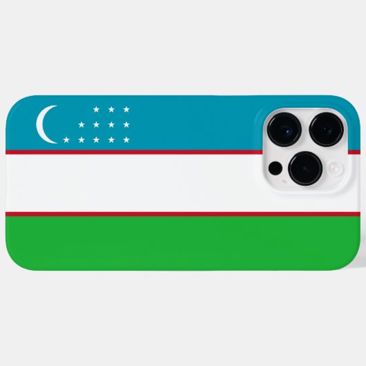 Oezbekistan vlag Case-Mate iPhone case (Achterkant (horizontaal))