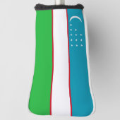 Oezbekistan vlag golfheadcover (Draai 90)