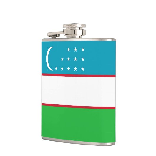 Oezbekistan vlag heupfles (Links)