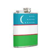 Oezbekistan vlag heupfles (Rechts)
