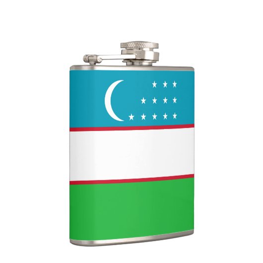 Oezbekistan vlag heupfles (Rechts)