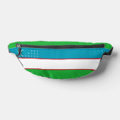Oezbekistan vlag heuptasje (Liggend)