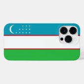 Oezbekistan vlag iPhone hoesje (Achterkant horizontaal)