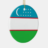 Oezbekistan vlag keramisch ornament (Rechts)
