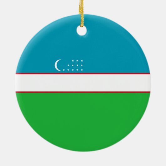 Oezbekistan vlag keramisch ornament (Achterkant)