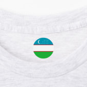 Oezbekistan vlag labels (Aangebracht)