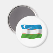 Oezbekistan Vlag Magneet (Voorkant / Achterkant)
