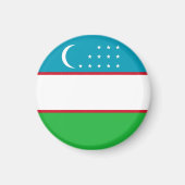 Oezbekistan vlag magneet (Voorkant)