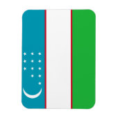 Oezbekistan vlag magneet (Verticaal)
