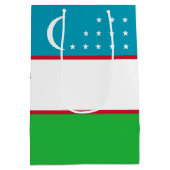 Oezbekistan vlag medium cadeauzakje (Achterkant)