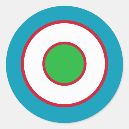 Oezbekistan: vlag met ronde vlag leger sticker (Voorkant)