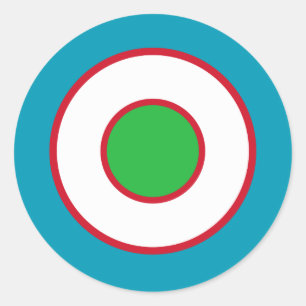 Oezbekistan: vlag met ronde vlag leger sticker