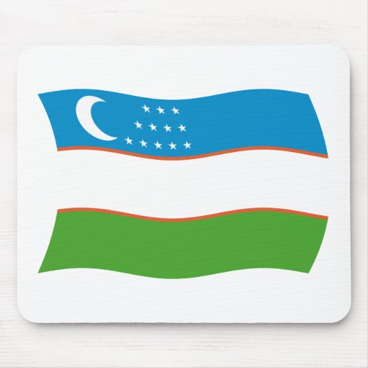 Oezbekistan Vlag Muismat (Voorkant)