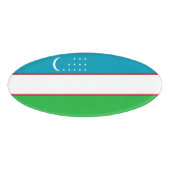 Oezbekistan vlag naambadge (Voorkant)