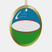 Oezbekistan Vlag Ornament (Rechts)