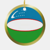 Oezbekistan Vlag Ornament (Achterkant)