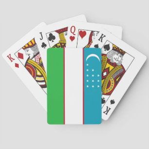 Oezbekistan vlag pokerkaarten